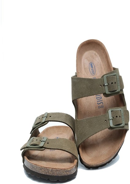 K14943 Kifidis Soft Step Kadın Çift Bantlı Mantar Terlik 36-41