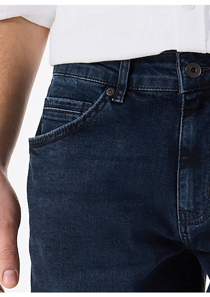 Lacivert Erkek Dar Paça Slim Fit Denim Pantolon Vegas Slim - 1305