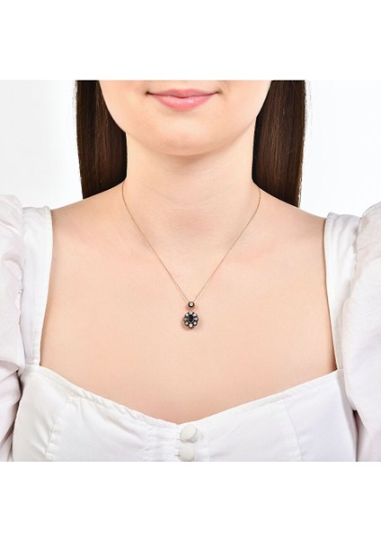0.06 Karat Safir Renkli Elmas Kolye