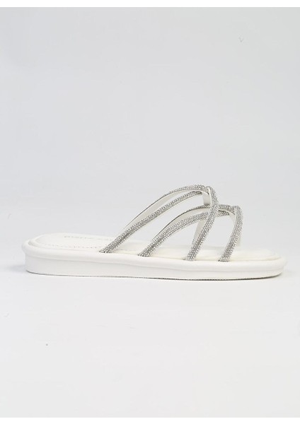 ® | PC-5104-3891 Beyaz-Kadın Terlik