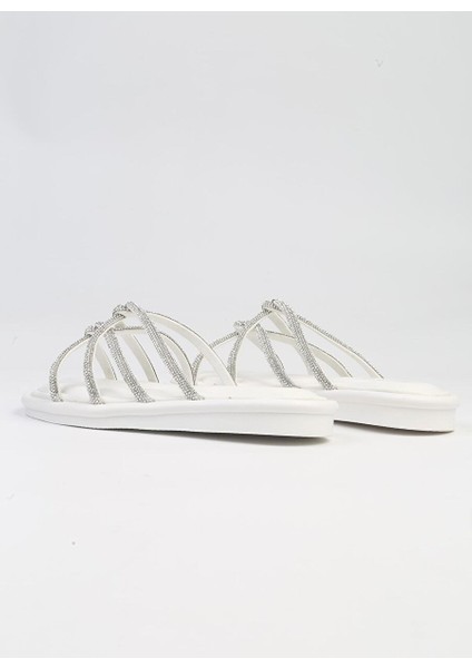 ® | PC-5104-3891 Beyaz-Kadın Terlik modelleri