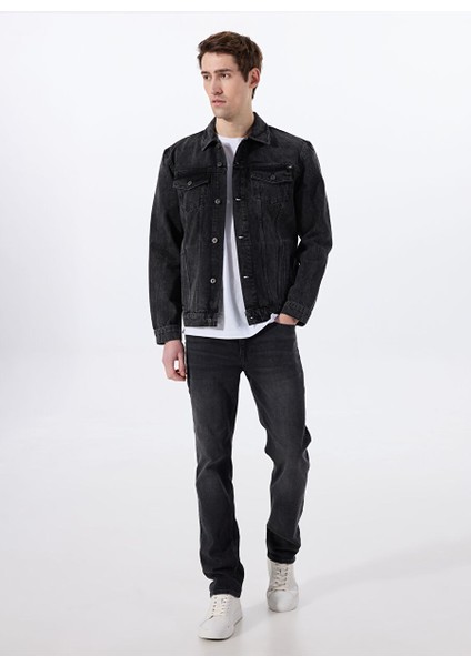 Antrasit Erkek Düz Paça Straight Denim Pantolon Washington Straight-01