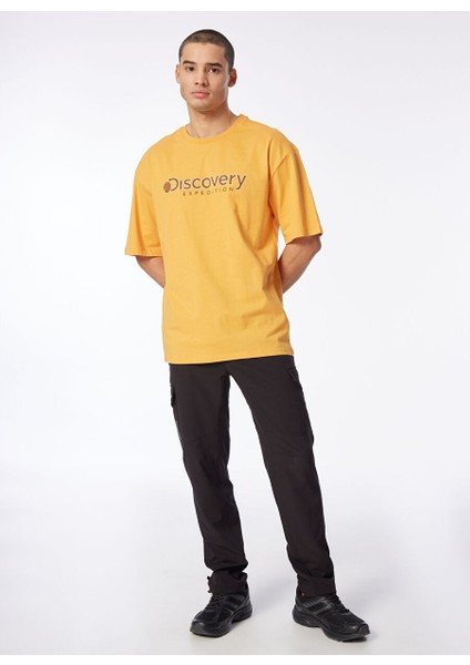Turuncu Erkek Bisiklet Yaka Loose Fit Baskılı T-Shirt D4SM-TST3255 fiyatları