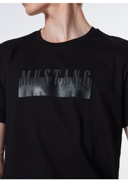 Siyah Erkek Relaxed Baskılı T-Shirt M4WM-TST-1563