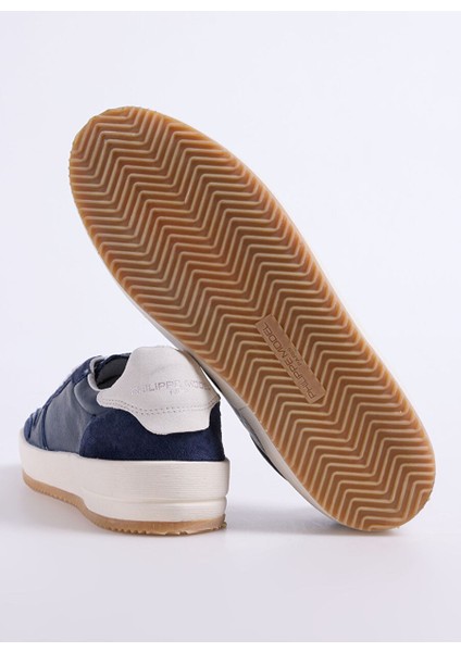 Lacivert Erkek Deri Sneaker Nıce Low Man