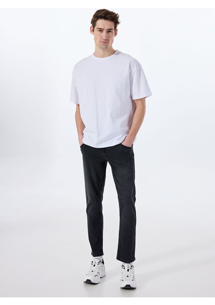 Antrasit Erkek Dar Paça Slim Fit Denim Pantolon Michigan Slim - 1302