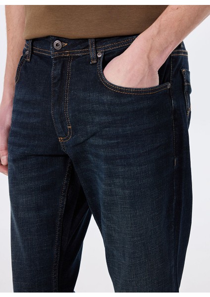 Koyu Lacivert Erkek Düz Paça Straight Denim Pantolon Washington Straight-09 fırsatları