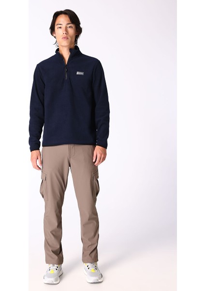 Lacivert Erkek Dik Yaka Basic Polar Sweatshırt D4WM-SWT3993