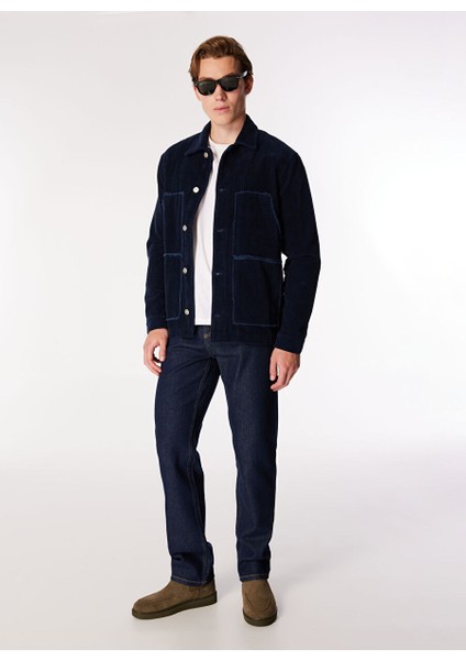 Koyu Indigo Erkek Düz Paça Regular Fit Denim Pantolon J4WM-PNT4122 fiyatları