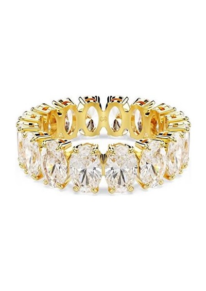 5707189 Swarovski Yüzük Matrıx:rıng Oval Whı/gos 50