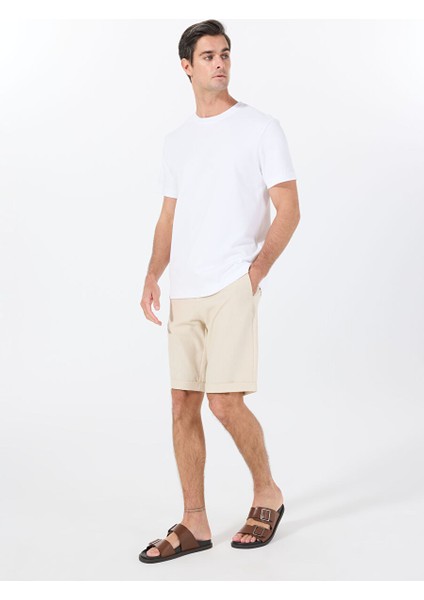 Beyaz Erkek Bisiklet Yaka Relaxed T-Shirt F4SM-TST 2847 fiyatları