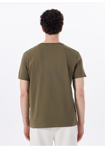 Haki Erkek Bisiklet Yaka T-Shirt D4SM-TST3290 indirimleri