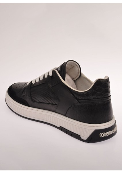 Siyah Erkek Deri Sneaker 27769 modelleri
