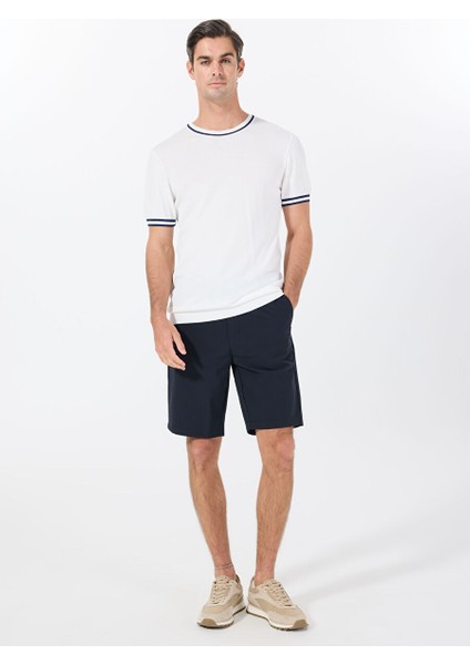 Lacivert Erkek Regular Fit Her Yöne Esneyen Bermuda Şort FC5SM-SHT 2540