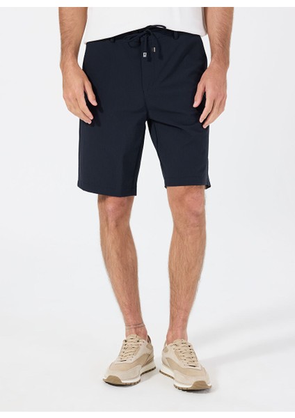 Lacivert Erkek Regular Fit Her Yöne Esneyen Bermuda Şort FC5SM-SHT 2540