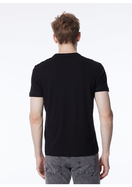 Bisiklet Yaka Siyah Erkek T-Shirt 3DPT07PJM9Z indirimleri