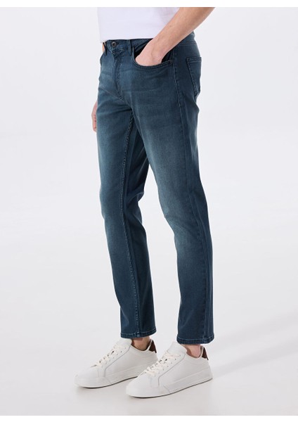 Lacivert Erkek Dar Paça Slim Fit Denim Pantolon Vegas Slim - 1311 modelleri