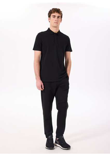 Siyah Erkek Polo Yaka Relaxed Nakışlı Polo T-Shirt C4SM-TST4528 fiyatları
