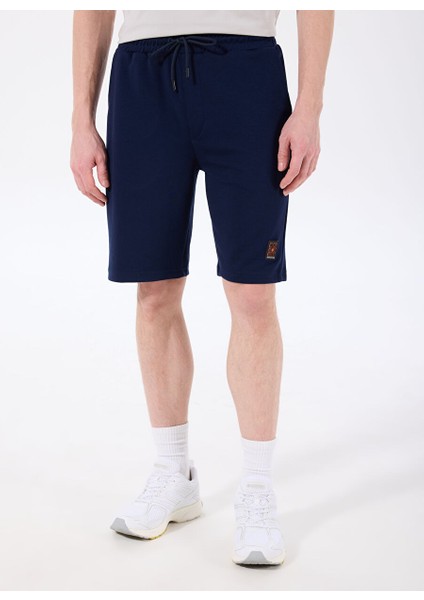 Lacivert Erkek Sweat Şort D4SM-SHT3221
