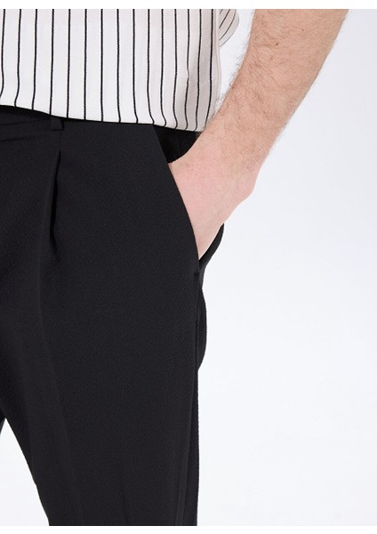 Siyah Erkek Basic Düz Chino Pantolon F5SM-PNT 2750