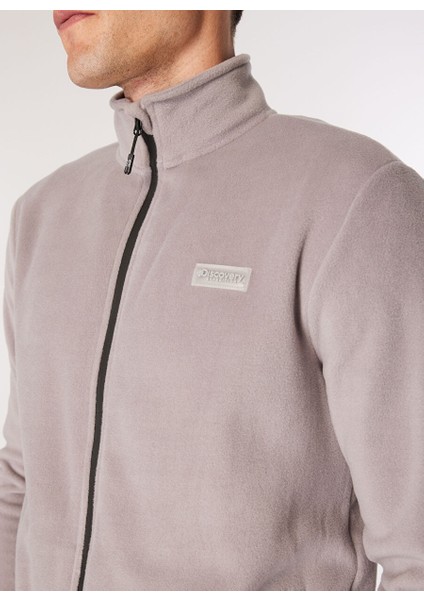 Gri Erkek Dik Yaka Basic Polar Sweatshırt D4WM-SWT3994
