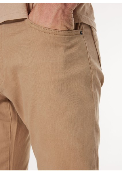 Bej Erkek Dar Paça Slim Fit Denim Pantolon Washington Straight-30 modelleri