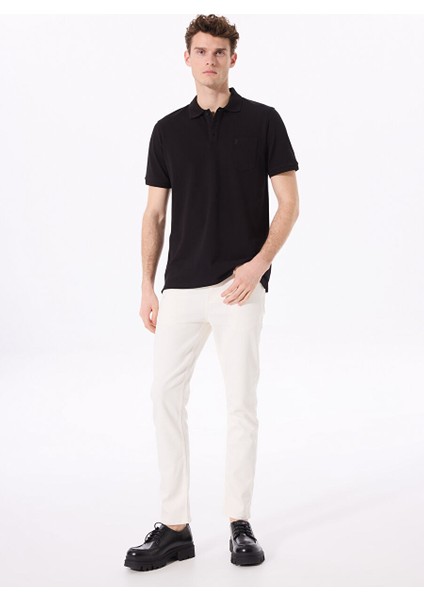 Beyaz Erkek Düz Paça Slim Fit Denim Pantolon F5SM-PNT 2791