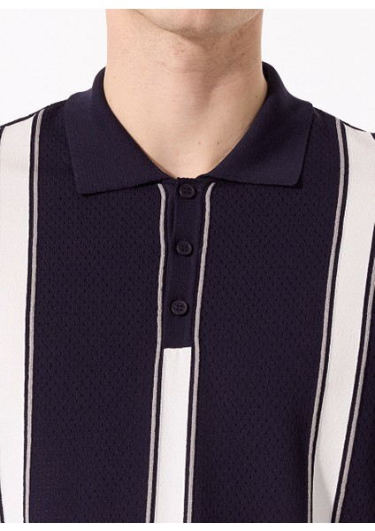 Lacivert Erkek Polo Regular Fit Çizgili Kazak FC5SM-KZK 2762 indirimleri