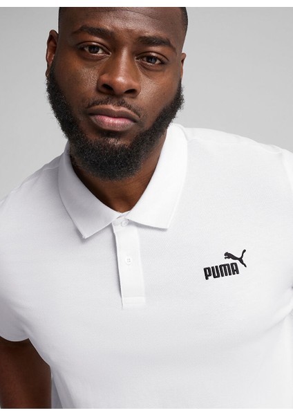 68255202 Ess No. 1 Logo Pique Polo Beyaz Regular Fit Erkek T-Shirt modelleri
