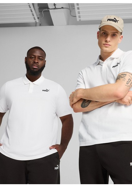 68255202 Ess No. 1 Logo Pique Polo Beyaz Regular Fit Erkek T-Shirt indirimleri