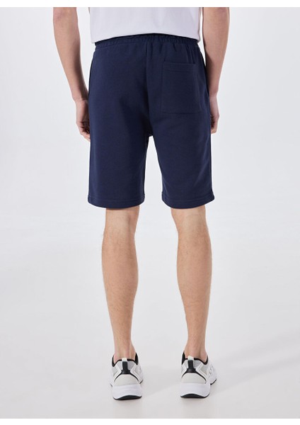 Lacivert Erkek Basic Düz Sweat Şort MML5SM-SHT 9531