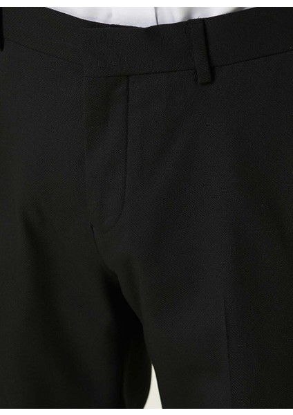 Siyah Erkek Slim Fit Armürlü Takım Elbise 1092957 fiyatları