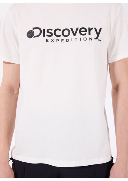 Beyaz Erkek Bisiklet Yaka T-Shirt D4SM-TST3290 fırsatları
