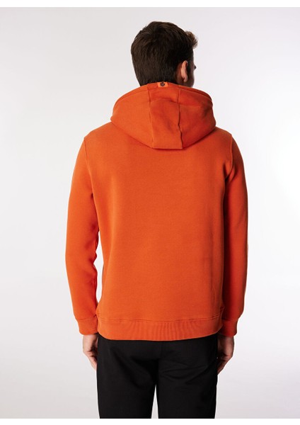 Koyu Turuncu Erkek Kapüşon Relaxed Nakışlı Sweatshirt D4SM-SWT3249 indirimleri