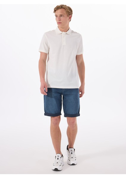 Beyaz Erkek Basic Polo T-Shirt MML5SM-TST 9546 fiyatları
