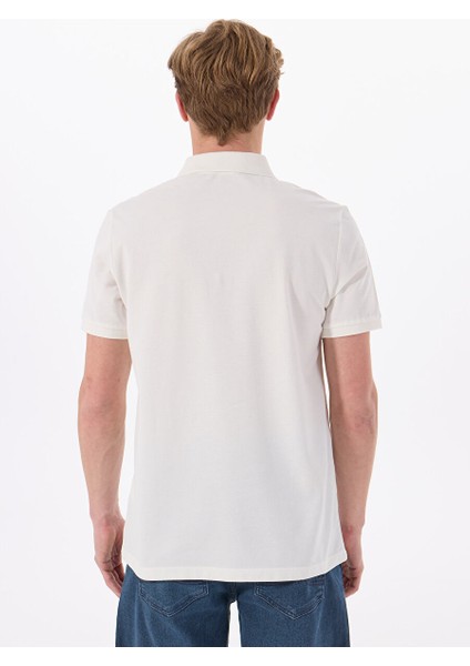 Beyaz Erkek Basic Polo T-Shirt MML5SM-TST 9546 indirimleri
