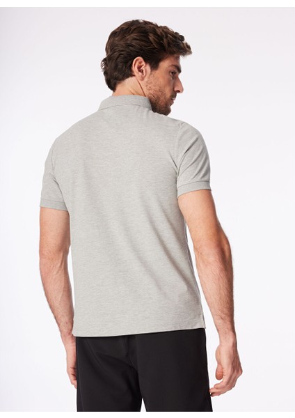 Gri Erkek Regular Fit Polo T-Shirt Legolas Y indirimleri