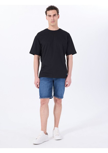Mavi Erkek Relaxed Yıkamalı Denim Şort Denver - 1108
