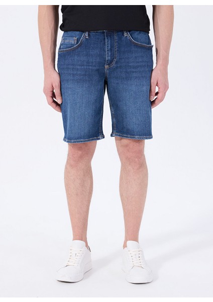 Mavi Erkek Relaxed Yıkamalı Denim Şort Denver - 1108