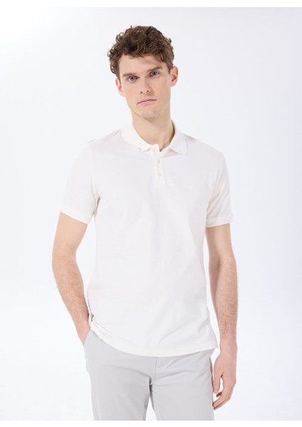 Beyaz Erkek Basic Düz Polo T-Shirt Legolas Y modelleri