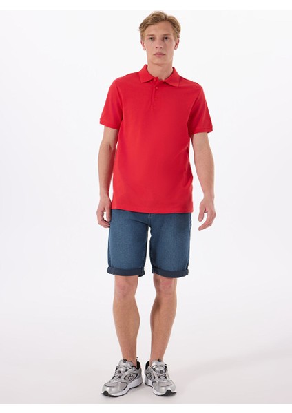 Kırmızı Erkek Basic Polo T-Shirt MML5SM-TST 9546 fiyatları