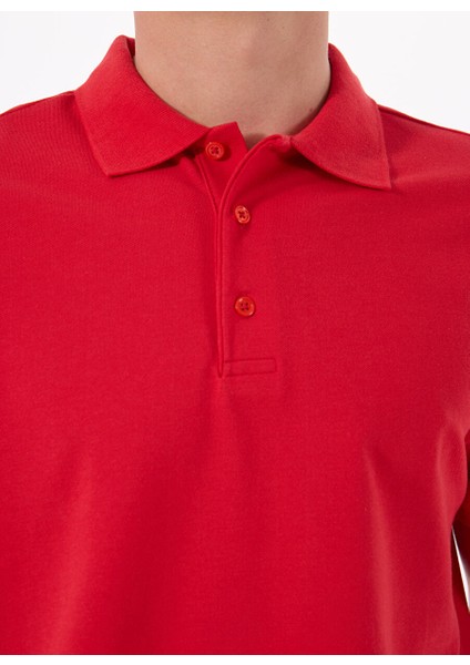 Kırmızı Erkek Basic Polo T-Shirt MML5SM-TST 9546 fırsatları
