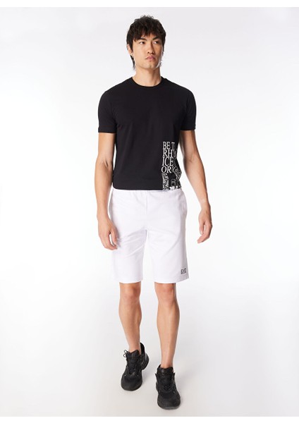 Beyaz Erkek Sweat Şort 8NPS02PJ05Z