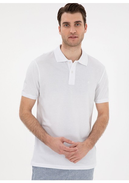 Beyaz Erkek Slim Fit Polo T-Shirt Sunny modelleri