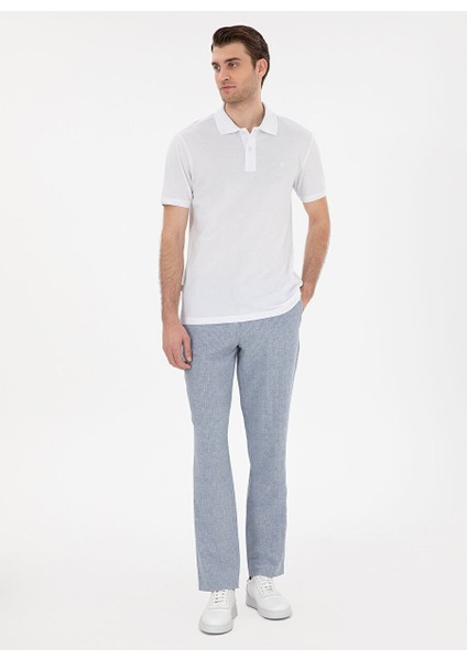 Beyaz Erkek Slim Fit Polo T-Shirt Sunny fırsatları