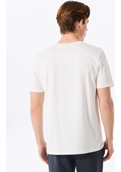 Kırık Beyaz Erkek Relaxed Baskılı T-Shirt D5SM-TST3647 indirimleri