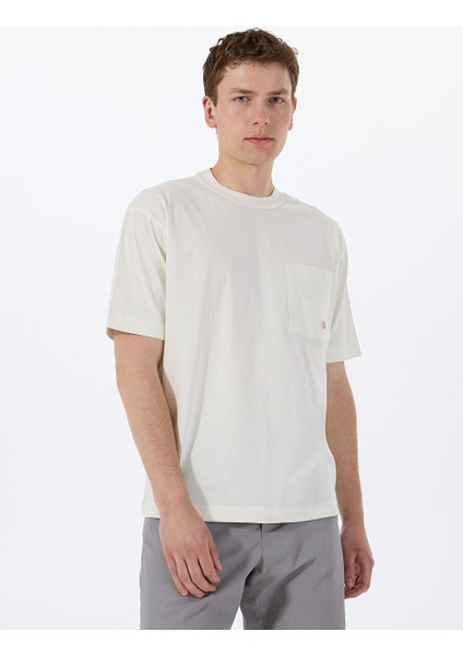 Ekru Erkek Relaxed T-Shirt Te_cotton modelleri
