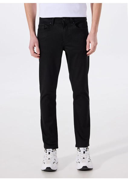 Siyah Erkek Dar Paça Slim Fit Denim Pantolon Vegas Slim - 1303
