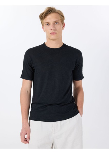 Siyah Erkek Standart T-Shirt Mr Fıguı