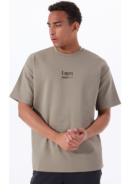 Gmg Fırenze Haki Erkek Oversize T-Shirt GU25MSS03028